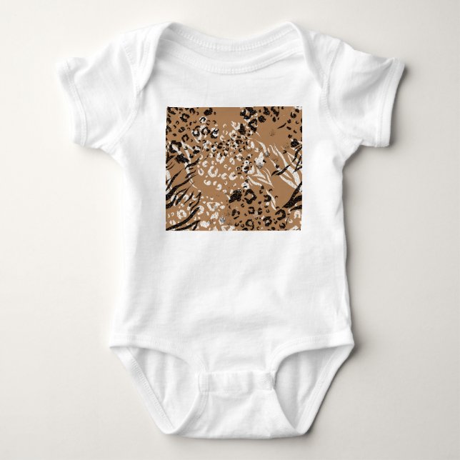Body Léopard moderne : motif de nature sauvage. (Devant)