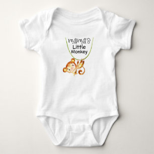 Body Les habits de bébé singe de maman, retour à la mai