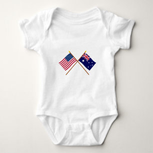 Body Les USA et drapeaux croisés parAustralie