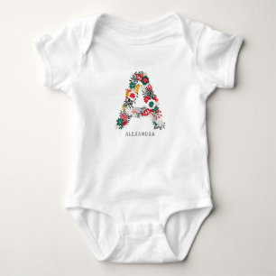 Body Lettre A   LETTRE FLEURIE Whimsical Monogramme I