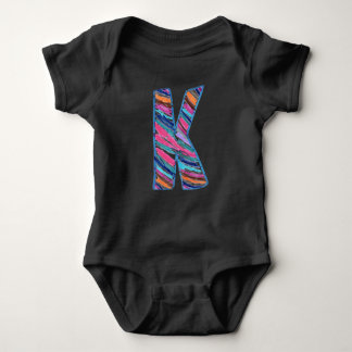 Body Lettre colorée K comme en Kay