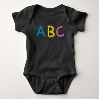 Lettres de calque colorées ABC