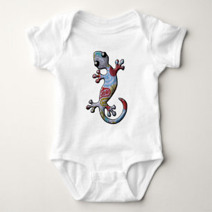 Body Lézard bleu rouge de Gecko d'escalade de Paisly