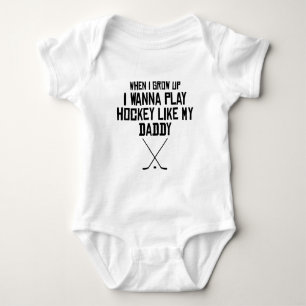 Body L'hockey de jeu aiment mon papa