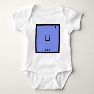 Body Li - Lisa Élément Chimique Symbole Nom T-Shirt