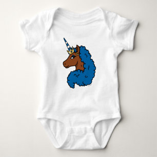 Body Licorne Afro Bleue