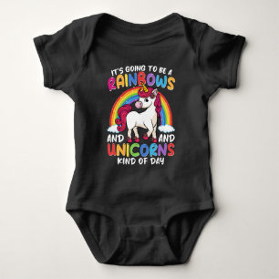 Body Licorne Mignonne Fantaisiste Drôle Arc-en-ciel Et
