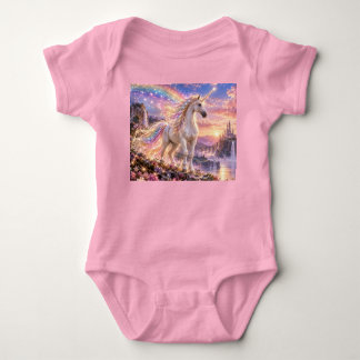 Body Licorne Rose Arc-en-Ciel Enchantée