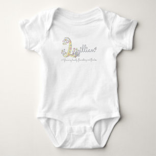 Body Lillian Girls L nom signifiant monogramme romper b