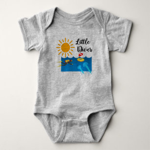 Body Little Diver avec Jelly Fish - Baby Jersey Bodysui