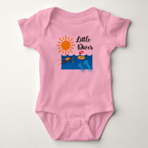 Body Little Diver avec Jelly Fish - Baby Jersey Bodysui