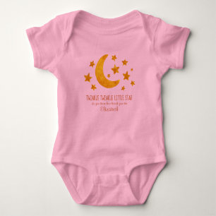 Body Little Star Name Moon & Star Aquarelle Whimsical 