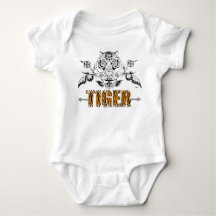 Little Tiger Vintage tigre imprimé bébé Chemise