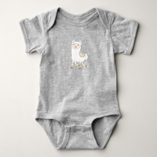 Body Llama in Leghot Baby Bodysuit