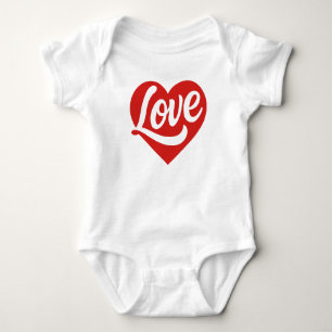 Body Logo Cœur Amour – Symbole Romantique Rouge
