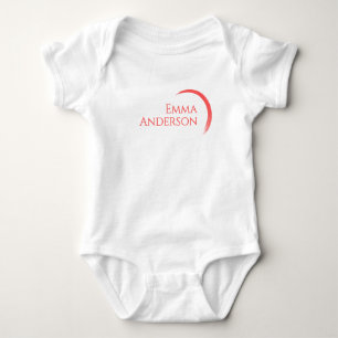 Body Logo Nom, Croissant Rouge Minimaliste Élégant