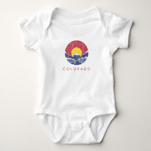 Body Logo vintage de coucher du soleil du Colorado de