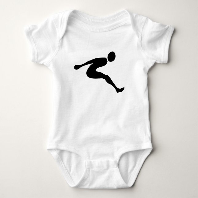 Body Longue saut - Noir (Devant)