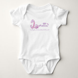 Body Loretta filles nom signification lettre L monogram