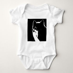 Body Loup noir et blanc