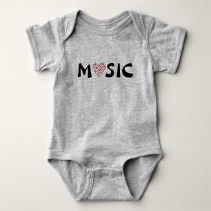 Body Love Music- Coeur de musique Notes pour les bébés
