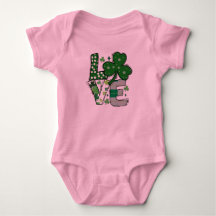 Lucky LOVE St. Patrick’s Day Baby Bodysuit