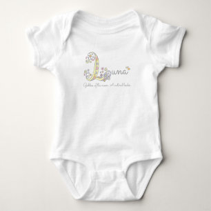 Body Luna Girls name signifiant L coeurs monogramme