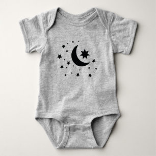 Body lune et étoiles