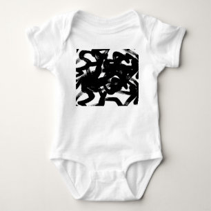 Body Luxueux Gold Art : Abstrait Black Stroke.