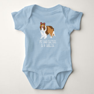 Body "Ma babysitter est chemise de combinaison de bébé