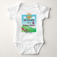 Ma grand-mère est un vêtement bébé Hippie retraité