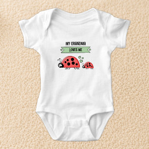 Body Ma grand-mère m'aime coccinelles vert
