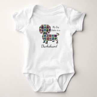 Body Ma grande soeur est une combinaison Dachshund