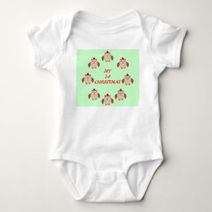 Body Ma première Chouette personnalisée de Noël Baby T
