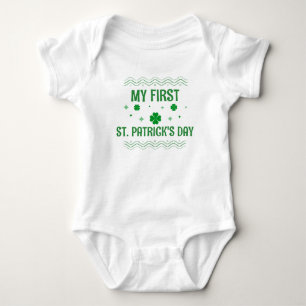 Body Ma première fête de la Saint-Patrick   Joli trèfle