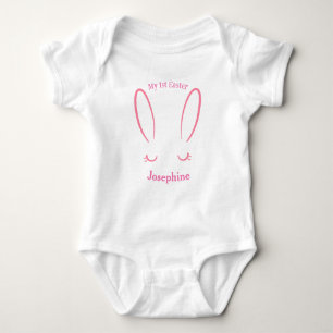 Body Ma première fille lapin rose mignonne de Pâques
