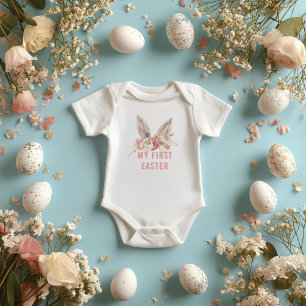 Body Ma première Pâques Aquarelle Ecouts de lapin de