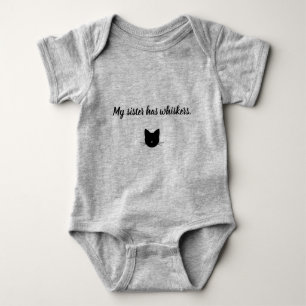Body Ma Soeur A Des Whiskers Bodysuit Bébé