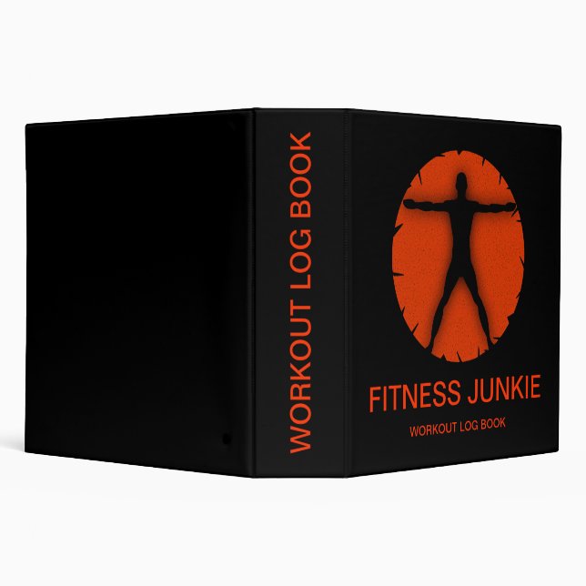 Body Madness Fitness Workout Log Book 2" Classeur (Arrière-plan)