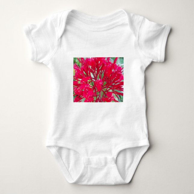 Body Magnifique Fleurs rouges fantastiques Infant Creep (Devant)