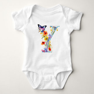 Body Magnifique Papillon de Fleur Sauvage Monogramme