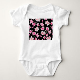 Body Magnolia romantique : Aquarelle noire