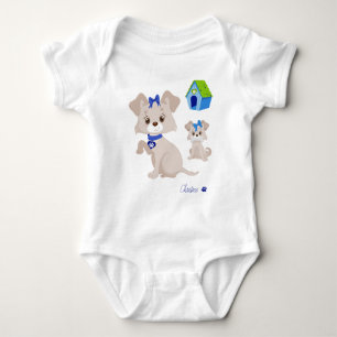 Body Maman Chien Adorable avec Chiot