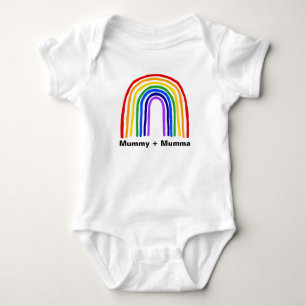 Body Maman d'arc-en-ciel + Combinaison de bébé de Mum
