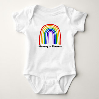 Body Maman d'arc-en-ciel + Combinaison de bébé de Mumma