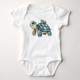 Body Maman Et Bébé Tortue De Mer Cute Tortue