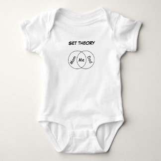 Body Maman Papa Me Set Théorie Baby Bodysuit noir lettr