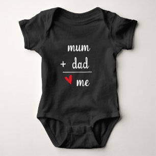 Body Maman + Papa = Moi Annonce de Nouveau-Né Mignon