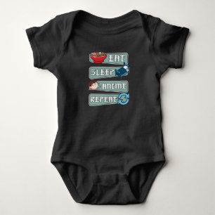 Body Manger Dormir Anime Répéter Japonais Design Kawa
