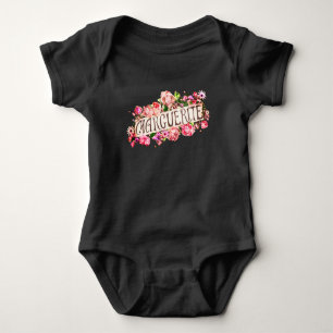 Body Marguerite Nom Vintage Floral Bannière mignonne & 
